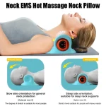 Electric Neck Cervical Traction Massager Vibration Kneading Massage Pillow Ergonomic Head Pillow Home Relax Tool 5