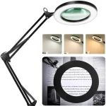72LED 8X/10X NEW Illuminated Magnifier USB 3 Colors LED Magnifying Glass for Soldering Iron Repair/Table Lamp/Skincare Beauty 2
