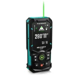 MILESEEY S50 Laser Distance Meter 120M Rechargeable Green Laser Tape Measuring With Bluetooth,Powerburst Technology, Laser Mark