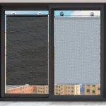 Sunshade Roller blinds Curtains Blackout Curtain Suction Cup Punch-free Retractable Window  for Bedroom Kitchen Roller Curtains