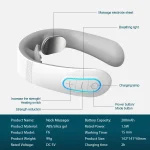 Pulse Neck Massager Electric Smart EMS Cervical Massagers TENS Pain Relief Relaxation Muscle Kneading Massage 3
