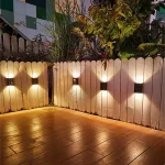 Solar Up and Down Spot Lights Outdoor, Street Wall Light Lamp Solar Powered Sunlight Waterproof Solar Lamp Garden Decorative 4