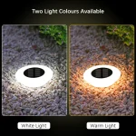 1/4Pack Solar Ground Lights,14LED Waterproof Outdoor Landscape Light, LED Lawn Lamp, for Garden Pathway Yard Deck Camping Decor 3
