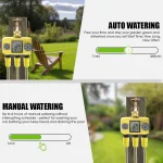 Insoma 3-Outlet Automatic Water Timer Garden Irrigation Watering System Independent Control Sprinkler Programmer Tools 4