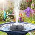 Mini Solar Water Fountain Pool Pond Waterfall Fountain Garden Decoration Outdoor Bird Bath Solar Powered Fountain Floating Water 2