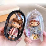 Portable Mini Clear Zipper Storage Bag - Space-Saving Organizer for Earphones & Chargers, Versatile with Handy Keychain Loop 4