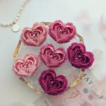 Heart Shape Flowers Handmade Soap Making Supplies DIY Love Flower Candle Mold Aroma Plaster Resin Silicone Molds