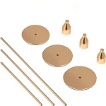3Pcs/Set Chinese Style Metal Candle Holders Simple Golden Wedding Decoration Bar Party Living Room Decor Home Decor Candlestick 3