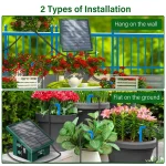 Solar Irrigation System for Garden Balcony Automatic Drip Irrigation DIY Garden Watering System Drip Hose Irrigation Outdoor Use 5