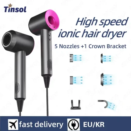 TINSOL New High-speed negative ion bladeless constant temperature hair dryer Professional home-use negative ion hair dryer
