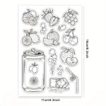 Summer Fruits Clear Stamps for Cards Making Cans Drink  Stamps for DIY Scrapbooking Photo Album Journal Home Decoration 3