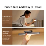 Baseus Night Light Hanging Magnetic LED Table Lamp Stepless Dimming Desk Lamp Rechargeable For Cabinet Bedroom Kitchen Light 6