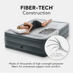 22in Queen High-Rise Inflatable Air Mattress with Built-in Pump, Dura-Beam Comfort Plush for Travel Camping, 600lb Capacity 3