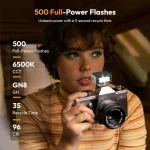Ulanzi SL01 Flash Camera Photography Wireless Transmission GN8 6500K for Canon Nikon Sony Fuji Olympus V1 Pro Speedlight Flashs 2