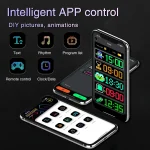 Led Eyes For Truck Led Matrix Panel RGB LED Car Panel DIY Programmable Bluetooth App Control Scrolling  Light 3