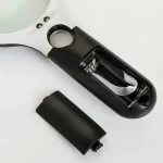 White Magnifying Glass Handheld 45X Magnifier With 3 LED Light For Reading Magnifying Glass Jewelry Loupe 3