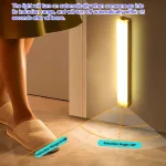 Wireless USB Rechargeable Motion Sensor LED Bar Light Induction Night Light Portable Cordless Magnetic Cabinet Lamp for Kitchen 4