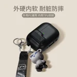 Protective Case For Airpods 4 Cover Luxury Earphone Cover Case For Apple Airpodspro 2 3 1/2 Air Pods Pro Shockproof With Hook﻿ 4