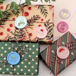 Christmas Series Wax Seal Stamps Vintage Merry Christmas Gift Snowman Head For DIY Festival Gift Wrapping Cards Scrapbooking 2