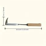 Heavy-Duty Carbon Steel Hand Shovel With Ergonomic Grip - Manual Weeding Tool For Road Cracks & Gardens 2