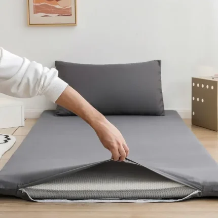 WASART 360° fully enclosed with zipper mattress protector cover student baby single double bed sheet protection pad 90/150cm
