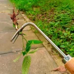 Manual Weeding Machine Set: Mower Sickle + Road Crack Weeding Tool + Garden Hand Shovel - Heavy Duty Carbon Steel for Outdoor & 3