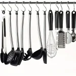 10pcs Stainless Steel S Shaped Hook Kitchen Bathroom Clothing Hooks Multi-functional Metal Hanging Hook 3