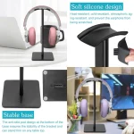 Aluminium Alloy Metal Headset Stand Holder Headphone Rack Mount Hanger Flexible Earphone Gamer Hanger Display Rack 6