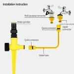 360° Rotation Automatic Garden Sprinkler - Perfect For Lawns,Farms,And Greenhouses! 4