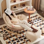 Home Balcony Casual Rocking Chair Lounge Comfortable Sofa Iving Room Bedroom Nordic Luxury Furniture Chaise Lounge Accessories 4
