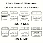 3pcs Butterfly pattern bedding set, 1 quilt cover+2 pillowcases, soft bedroom decoration, suitable for girls and women bedroom 6