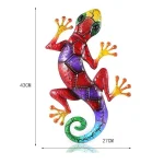 Metal Gecko Yard Garden Decoration for Outdoor Statues Home-garden Wall Decor Miniature Accessories Sculpture Lizard Ornaments 6