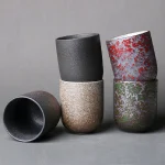 New Vintage Ceramics Cups Japanese Stoneware Porcelain 130ml Tea Mug Healthy Lifestyle Kung Fu Tea Sake Coffee Cups Drinkware 5
