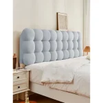 Snowball Tatami Backrest Headboard Soft Cushion Cloud Sponge Self-adhesive Cover Anti-collision Pillow Cream Wind Bed Head 4