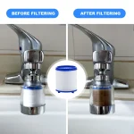 Faucet Filter Elements Water Purifier Filter emove Chlorine Heavy Metal Faucet Adapter PP Cotton Filtration for Kitchen Bathroom 4