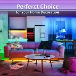 5M Led Light with USB Plug 24 Keys 5050 Multicolor RGB TV Background Light Bar Game Room Family Party Decoration Night Light 2