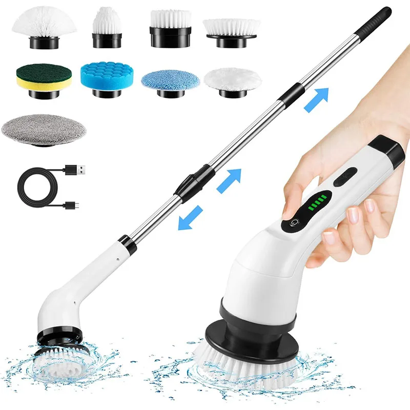 Cordless Spin Scrubber Electric Multipurpose Cleaning Brush for Kitchen Bathroom Toilet - Household Hair Brushes And Mops Cordless Spin Scrubber Electric Multipurpose Cleaning Brush for Kitchen Bathroom Toilet - Household Hair Brushes And Mops