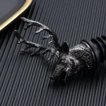 1pc Bottle Nozzle Pourer Oil/mouth with Bottle Stopper Cork Wine Bottle Red Dry Pot Plug Olive Dispenser 2