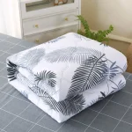 Soft Skin Friendly Summer Quilt Set or Single Quilts Lightweight Breathable Thin Comforter Sets Washable Single Double Blanket 4