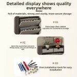 Tipping bucket shoe cabinet, outer entry shoe rack, balcony, entrance cabinet, living room large-capacity storage cabinet 4
