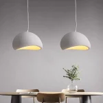 Nordic Wabi Sabi Ceiling Chandelier Modern E27 LED Dining Table Pendant Lights for Living Room Bedroom Loft Decor Hanging Lamp 6