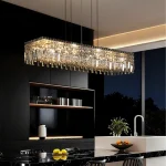 Pendant Lamp for Kitchen Over the Table Nordic Luxury Dining Room Crystal Chandelier Indoor Kitchen Island Crystal Hanging Lamp 4
