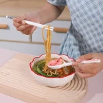 Kawaii Strawberry Ceramic Soup Spoon Cute Korean Ice Cream Hand Painted Coffee Dessert Long Handle Spoon Kitchen Accessories 3
