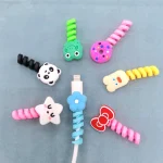 Cartoon Cable Protector For iPhones Android Winder Type-c USB Charging Cord Organizer Headphone Earphone Data Line Protect 3