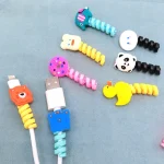 Cartoon Cable Protector For iPhones Android Winder Type-c USB Charging Cord Organizer Headphone Earphone Data Line Protect 5