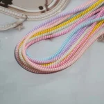 1.4m Color phone Wire Cord Rope Protecto Anti-break spring protection rope for USB Charging Cable earphone Data Bobbin Winder 4