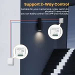 GIRIER Tuya ZigBee Smart Switch Module No Neutral Wire Required 1/2/3/4CH DIY Smart Breaker Relay Supports 2-way Control Alexa 3