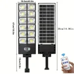 250W Solar Lights Outdoor Waterproof 8000LM LED Flood Lights Motion Sensor with Remote 3 Modes Street Lamp for Yard Garden Path 2