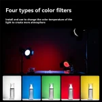AA60-Barn Door Reflector Honeycomb Grid 4 Color Filter Set For 18Cm Standard Reflector For Godox Photo Studio Flash Accessories 6