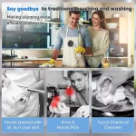 USB Electric Rotary Scrubber Cleaning Brush,With 5 Brush Head Electric cleaning brush,For ,Kitchen,Bathtub Tile Scrubber 4
